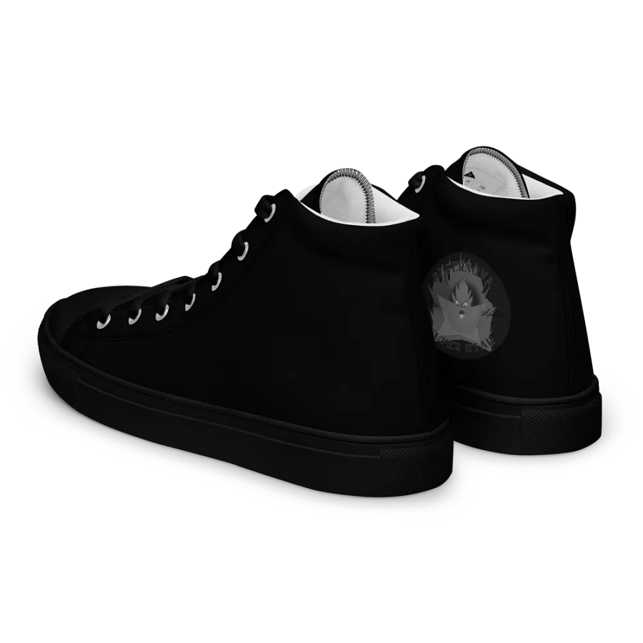 Women Supernova Super Star High Top Canvas Shoes Black and White product image (6)