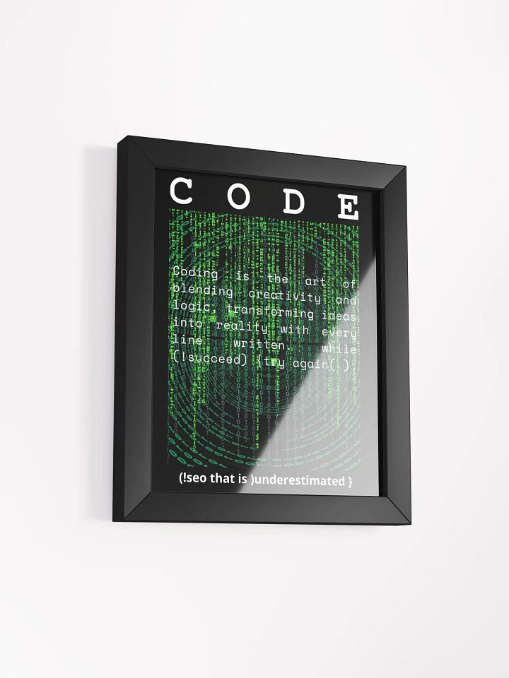 Digital Matrix Coding Art Print product image (15)