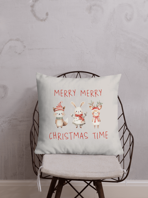 Festive Winter Friends Premium Pillow product image (3)