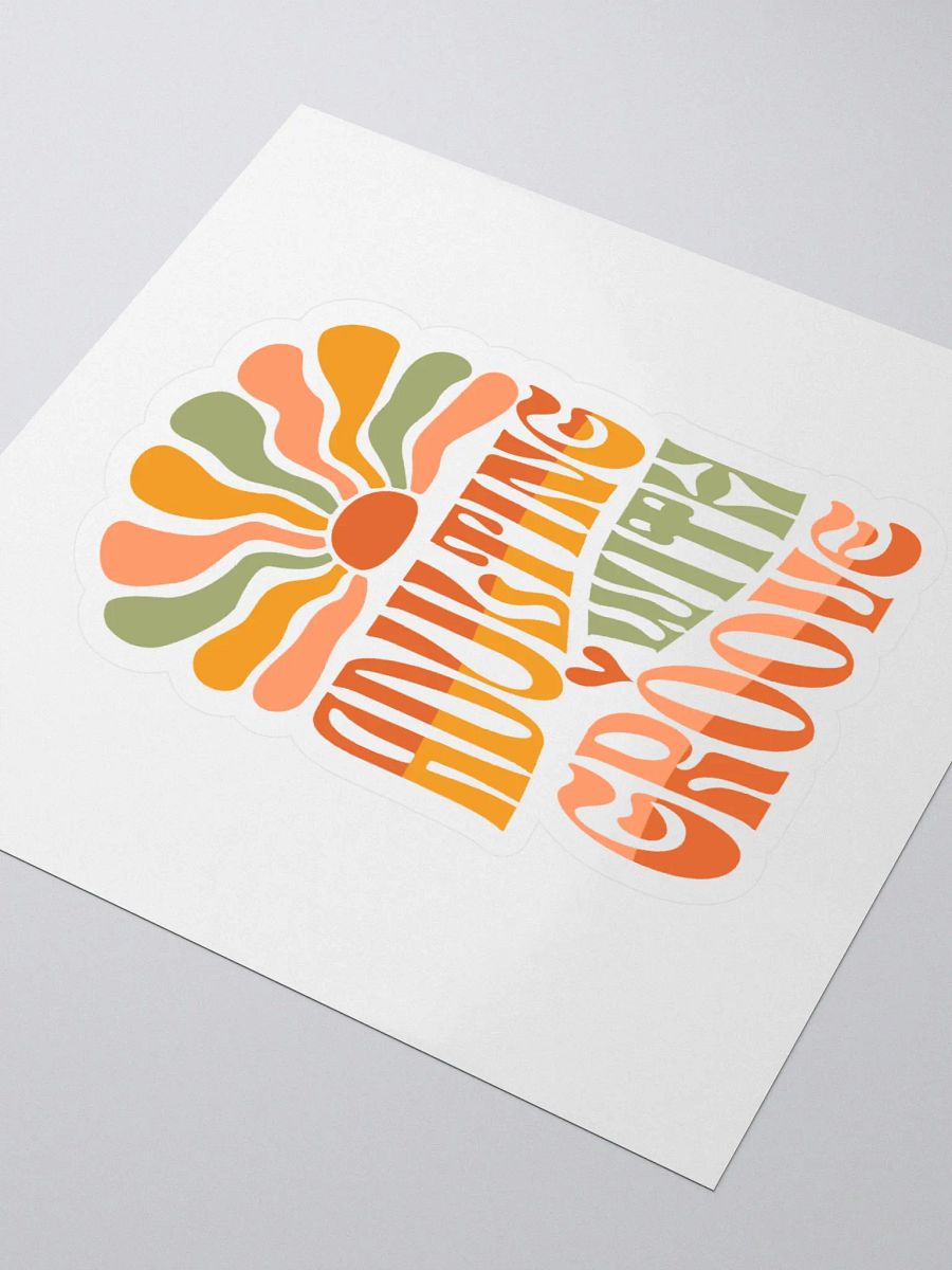 Adulting with Groove retro groovy sticker product image (3)