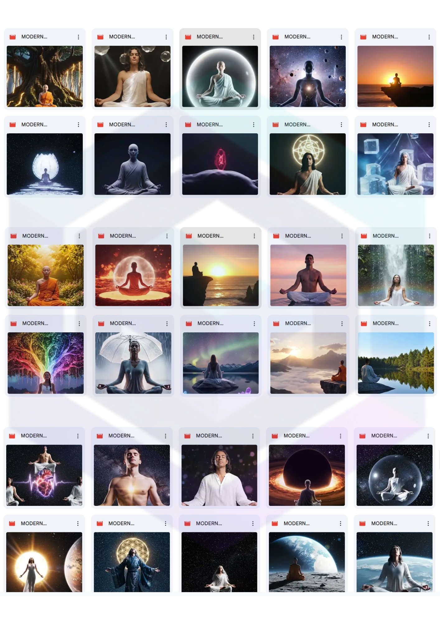 100 MODERN MEDITATION REALMS BUNDLE FOR RELAXING VIDEO CREATIONS product image (2)