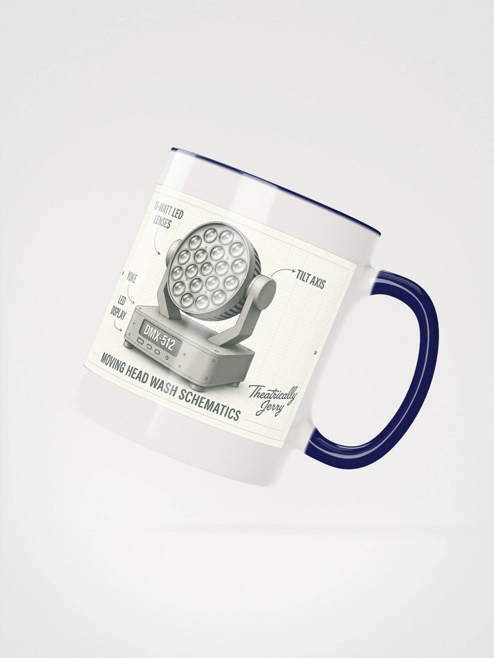 Theatrically Jerry: "Moving Head Wash Schematics" Coffee Mug product image (5)