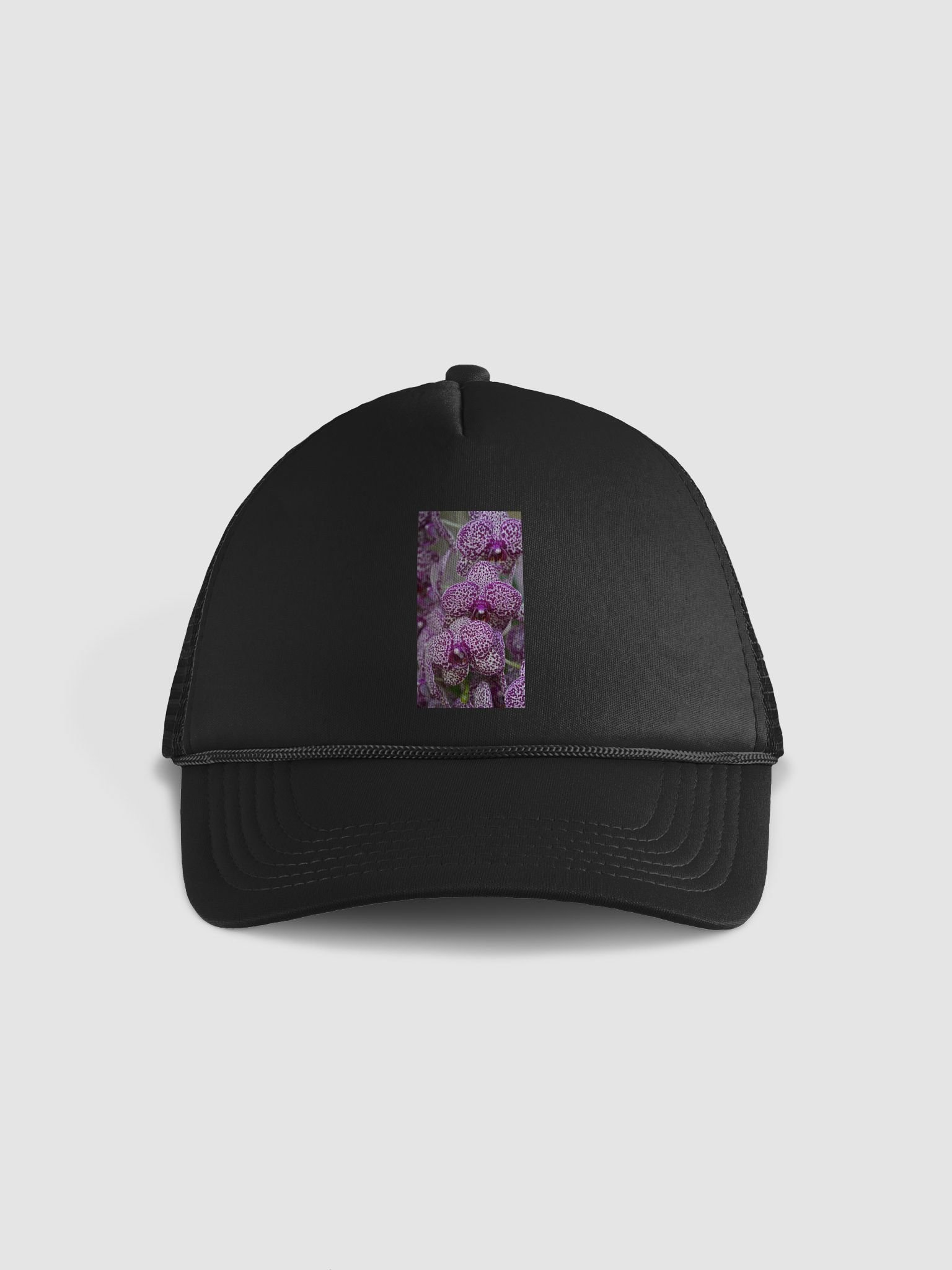 Orchid Elegance Foam Trucker Hat product image (1)