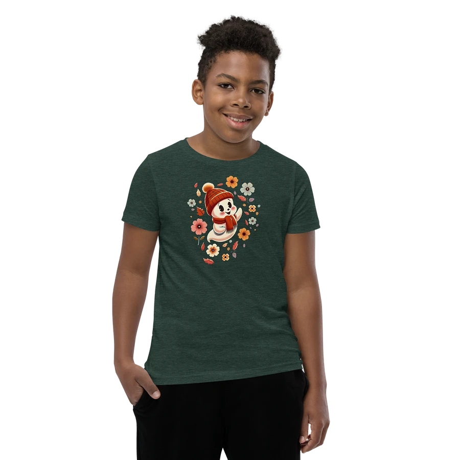 Ghost in a Hat Floral Kids T-Shirt product image (22)