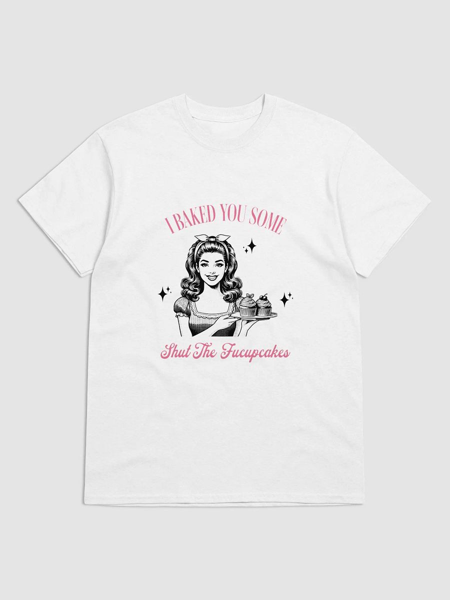 Funny Retro T-Shirt – "I Baked You Some Shut the F*cupcakes" – Sarcastic Vintage Graphic Tee for Women product image (2)