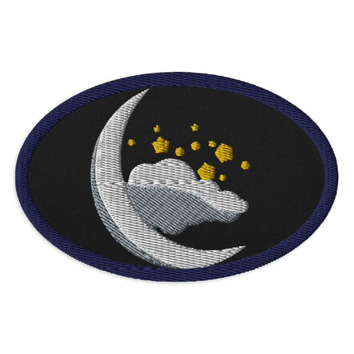 Celestial Crescent Embroidered Patch product image (1)