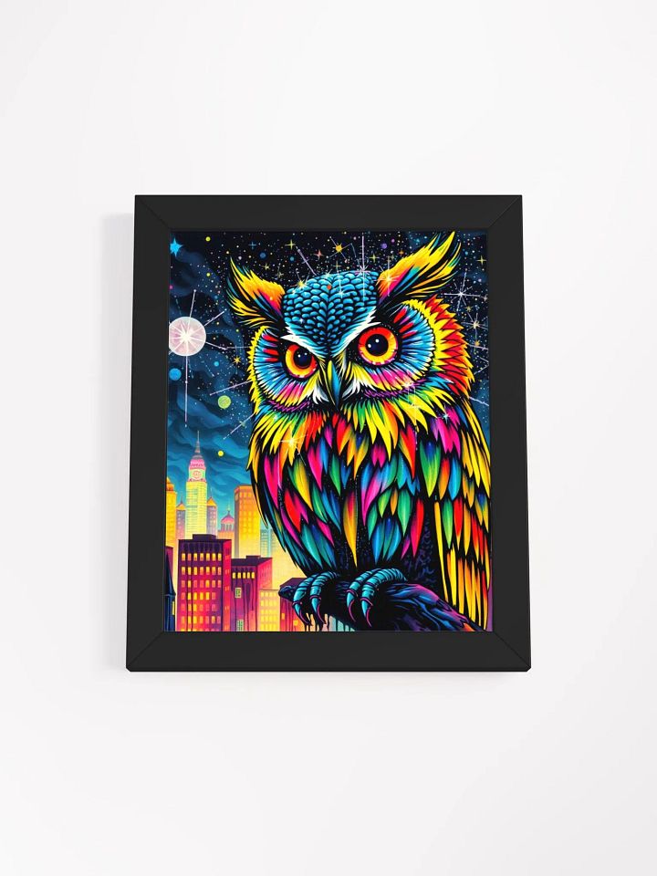 Neon Owl Cityscape Poster product image (4)