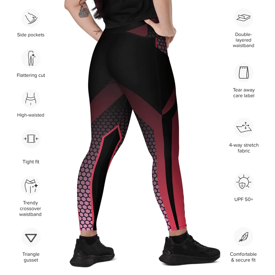 Black Rose Pocket Leggings product image (5)