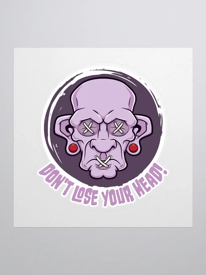 Don't Lose Your Head Retro Sticker product image (1)