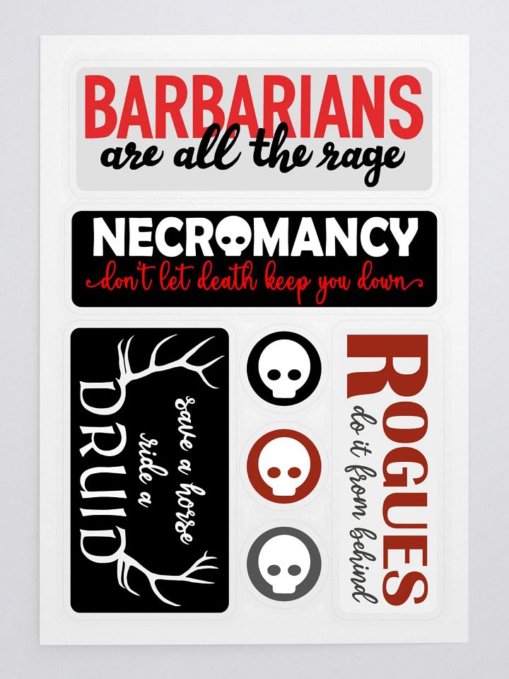 TTRPG Sticker Set product image (1)