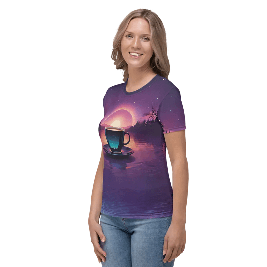 Coffee Sunset All Over Print T-shirt product image (4)