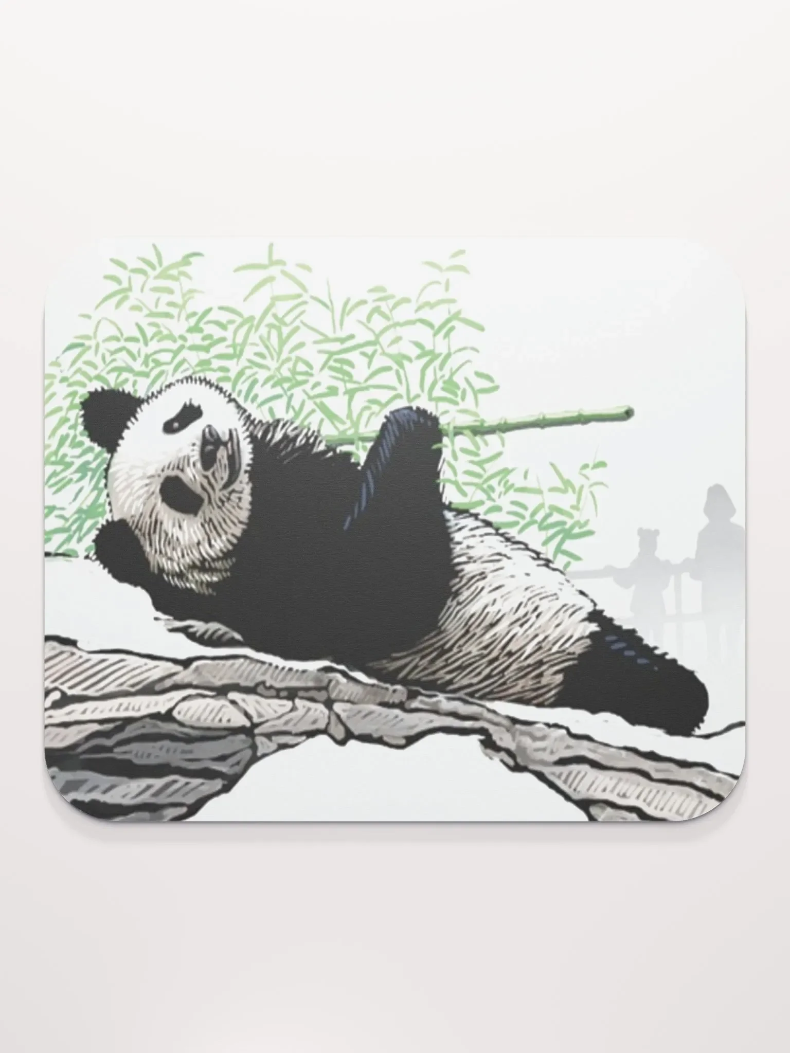 Happy Panda Mouse Mat product image (2)