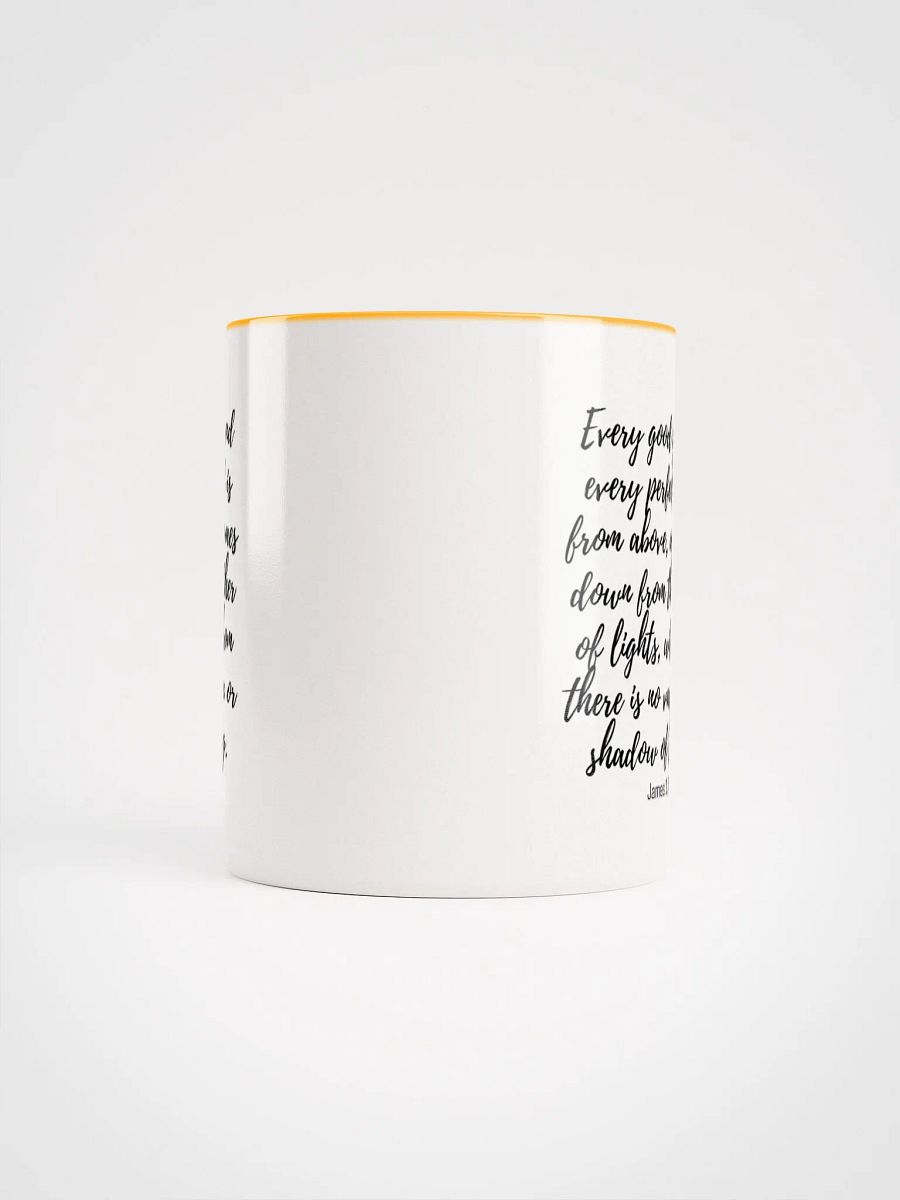Every Good And Every Perfect Is From Above, And Comes Down From The Father Of Lights James 1:17 Two-Tone Mug 11/15oz product image (5)