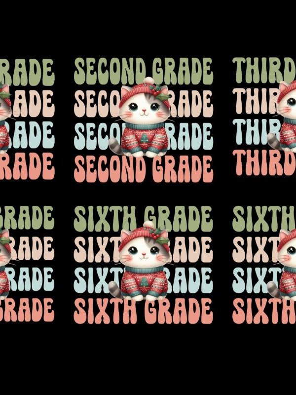 Christmas Cat Teacher sublimation bundle product image (2)