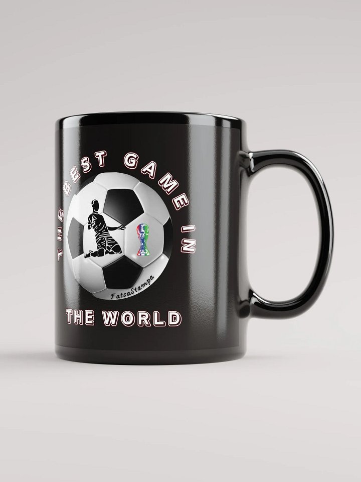 Soccer Celebration Black Mug product image (2)