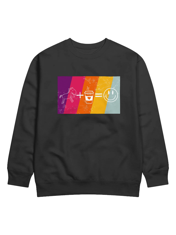 Horses + Coffee = Happiness Sweatshirt product image (1)