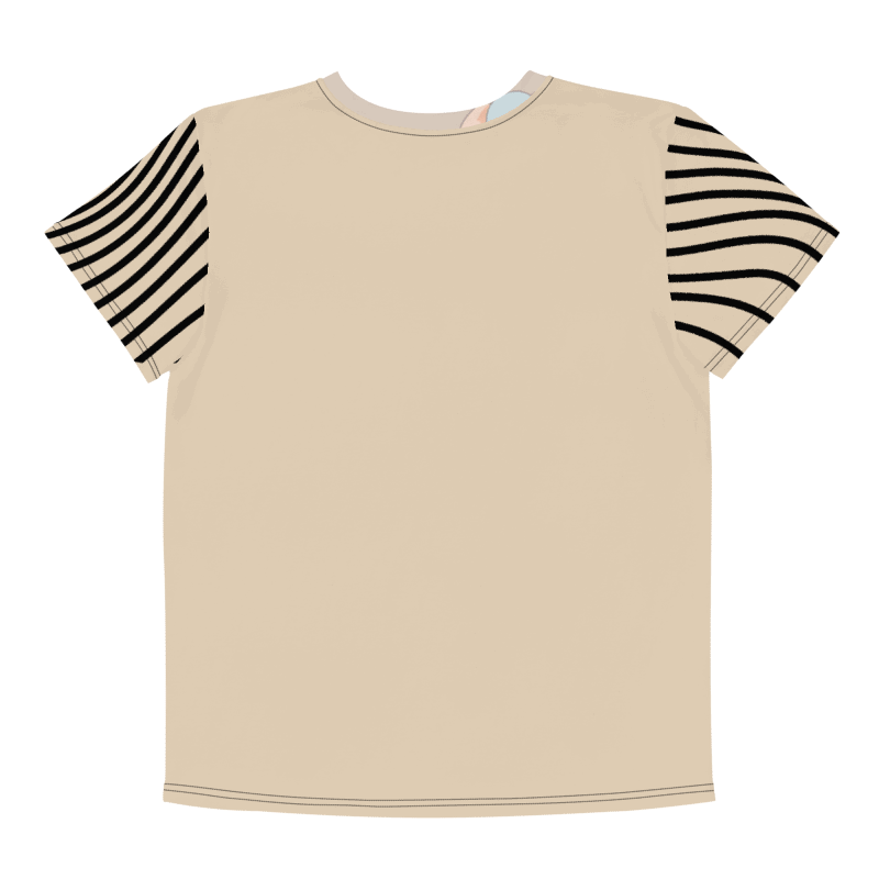 KIDS- GIRL TEE -BABY ELEPHANTS (Brown) - All-Over Print Youth Crew Neck T-Shirt product image (2)
