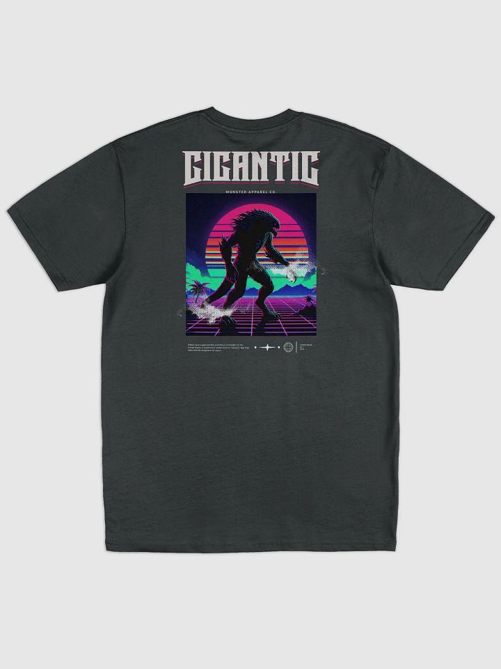 Neon Gigantic Monster Retro Sunset Men's Tee product image (2)