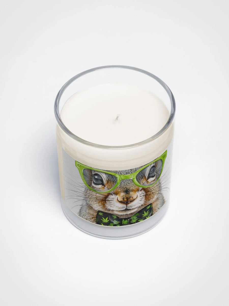 420 Leafy Glasses Squirrel Soy Candle product image (3)
