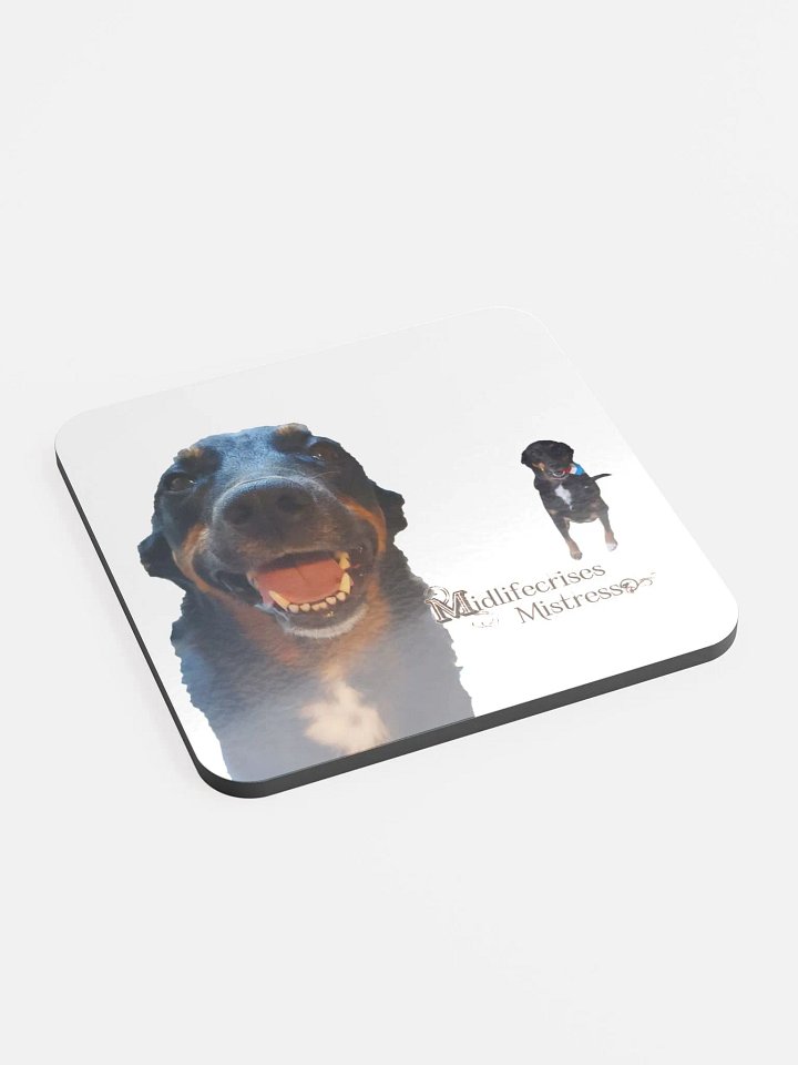 Whimsical Canine Duo Cork Coaster product image (2)
