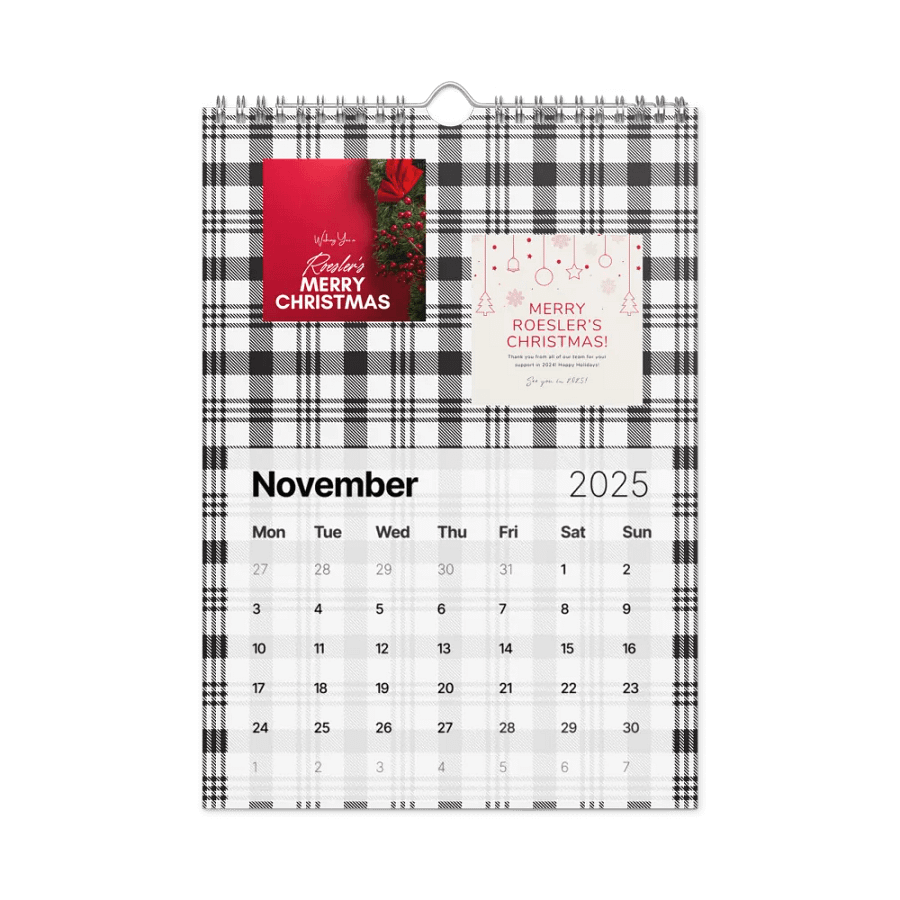Marble Monogram Wall Calendar 2025 product image (11)