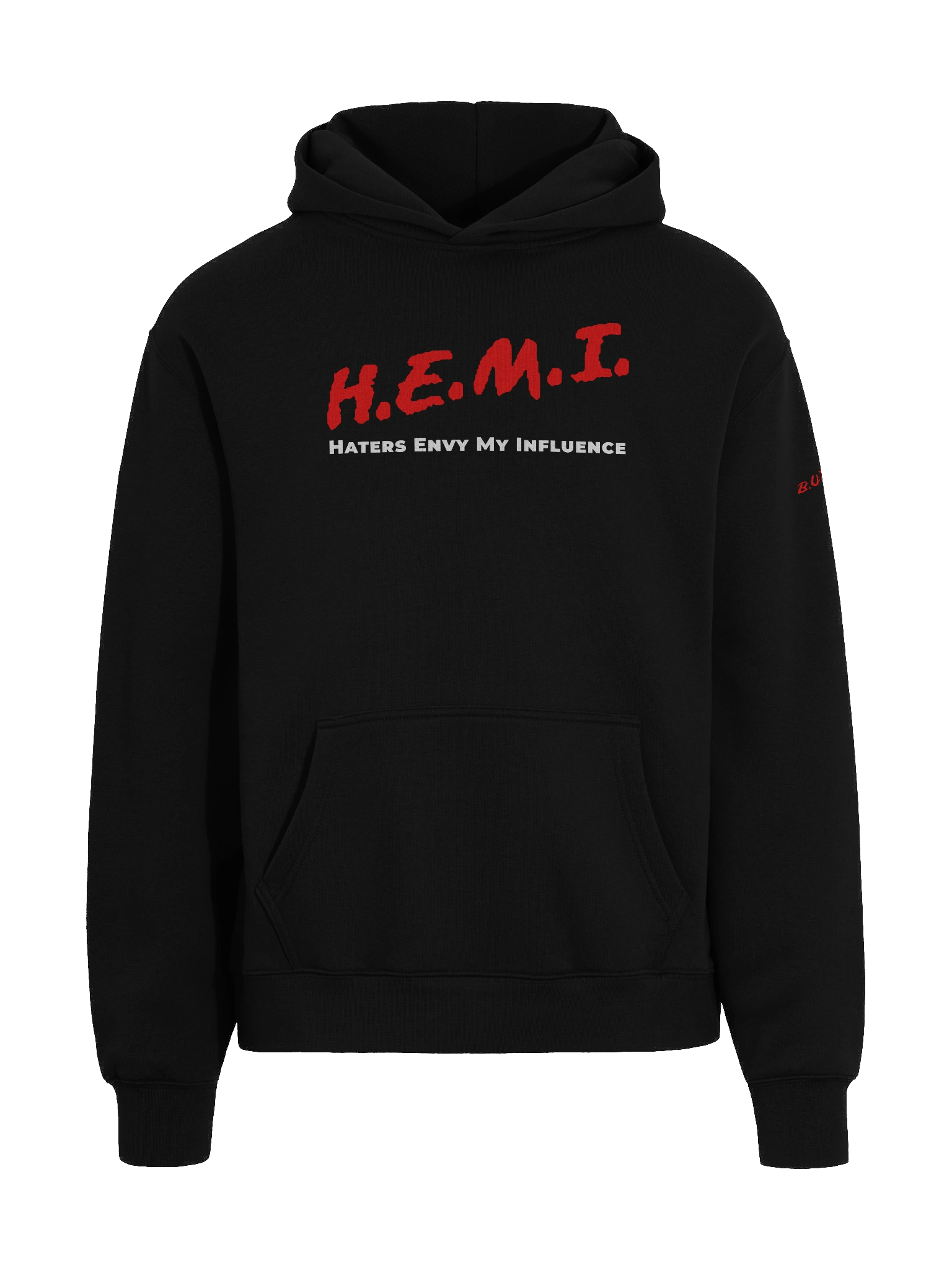 H.E.M.I. Bold Red Oversized Hoodie product image (3)
