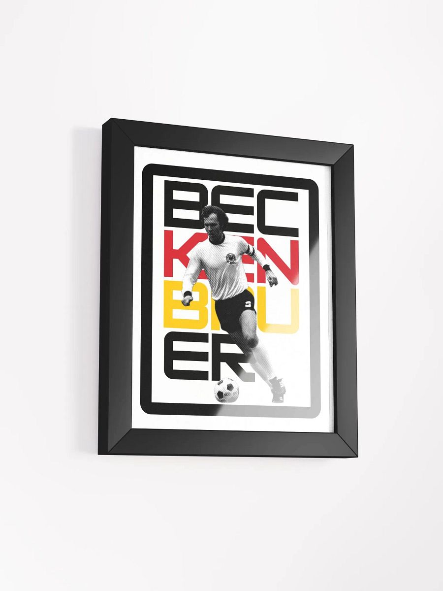 Franz Beckenbauer BW Germany Name Art Framed Print product image (3)