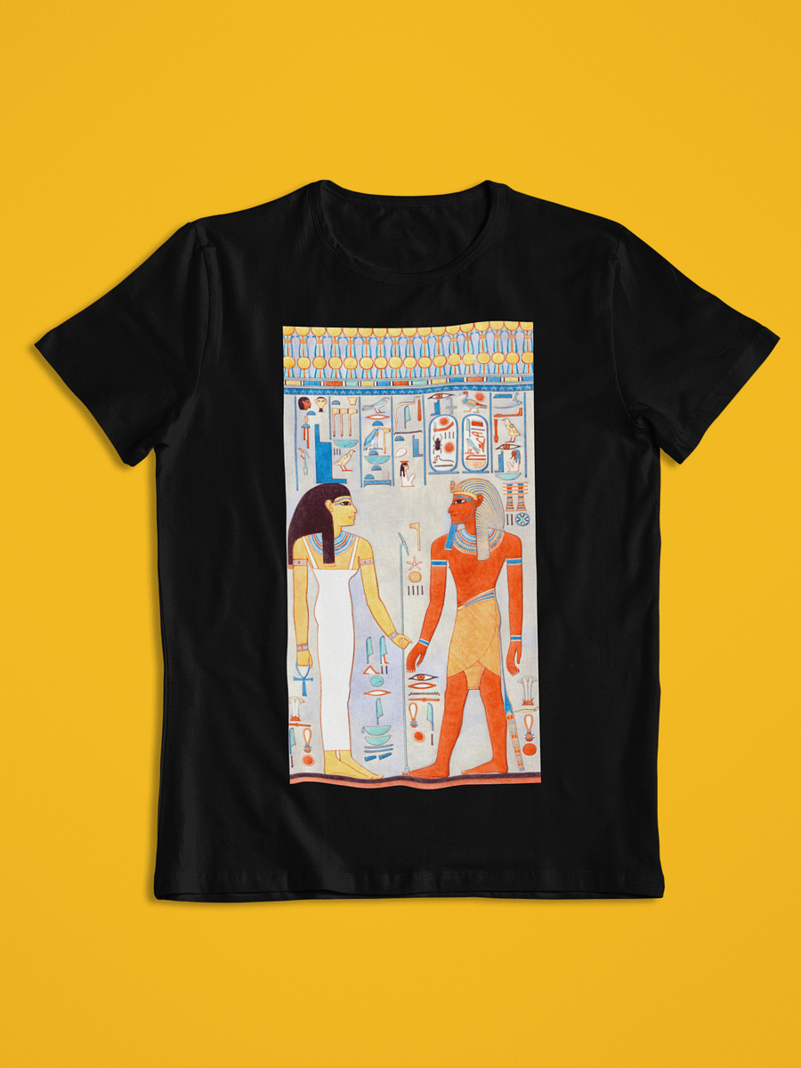Isis and Pharaoh Ancient Egypt Art Unisex T-Shirt product image (1)