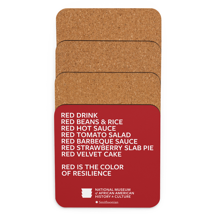 “Red is the Color of Resilience” Coaster Image 3