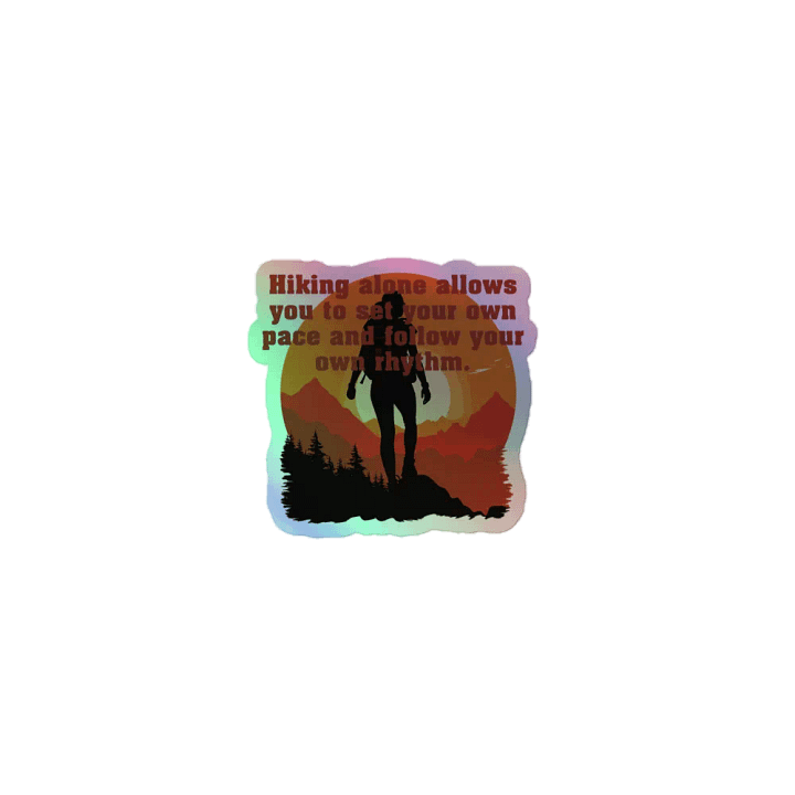 Hiking alone allows you to set your own pace and follow your own rhythm. product image (1)