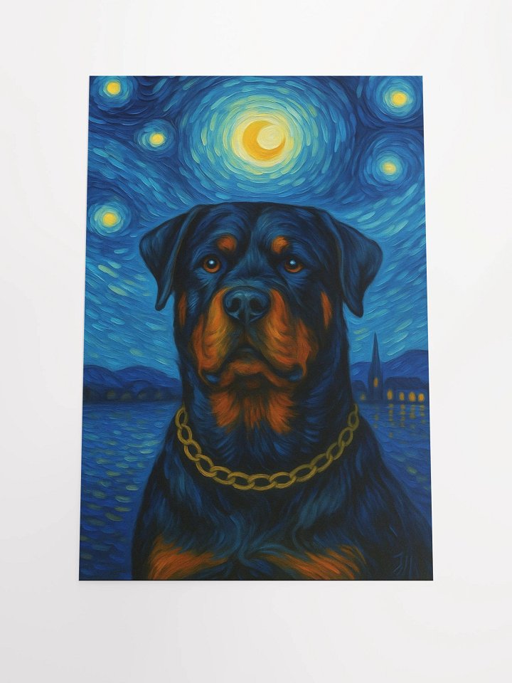 Starry Night Rottweiler Poster product image (1)
