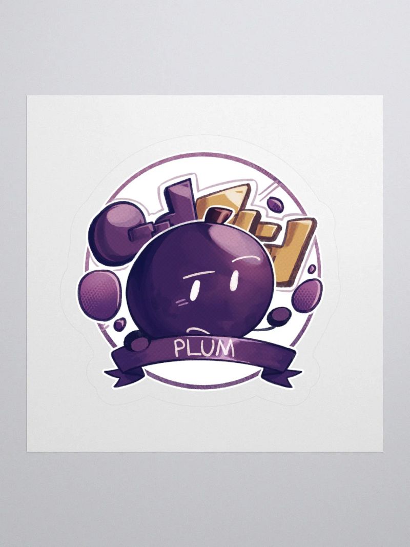 Plum Sticker