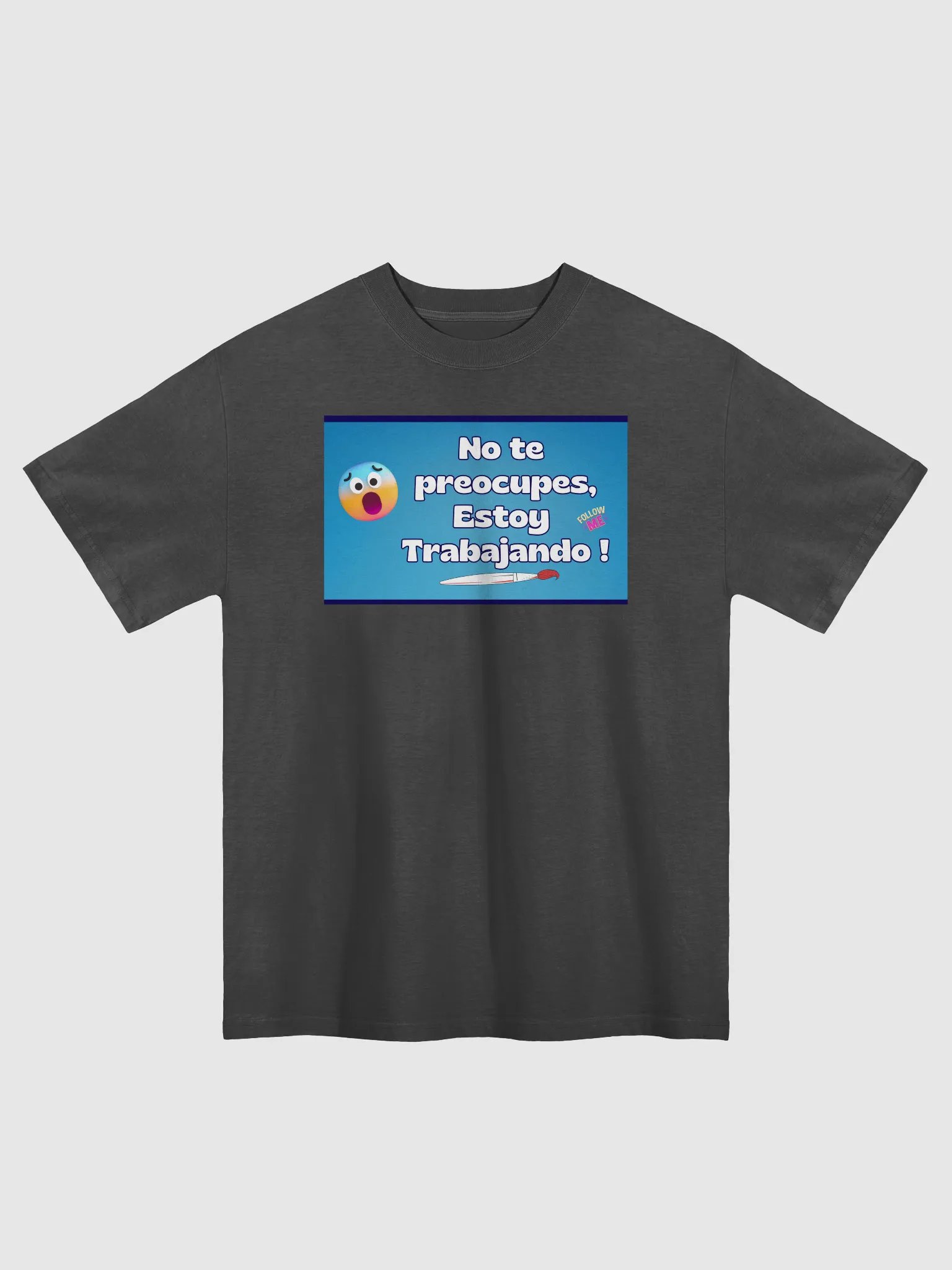 ¡No te preocupes! Oversized Faded T-Shirt product image (1)