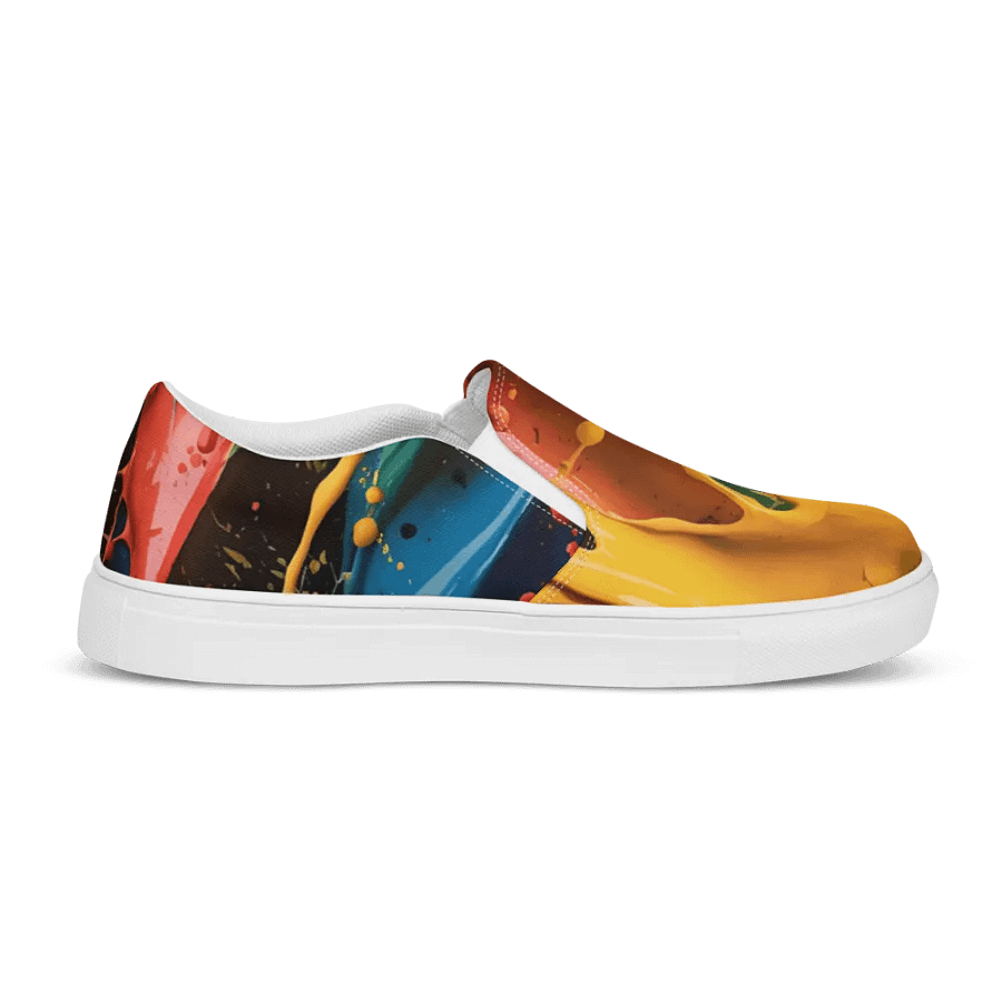 Vibrant Splatter Canvas Shoes product image (10)