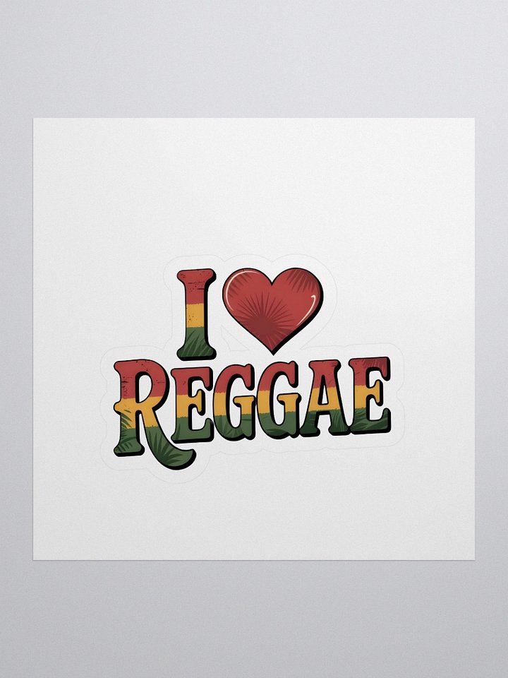 Rasta Love Kiss Cut Stickers product image (1)