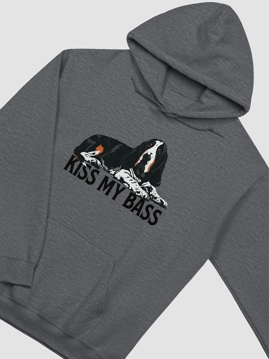 Kiss My Bass Hooded Sweatshirt | Funny Hoodie for Basset Hound Owners product image (5)