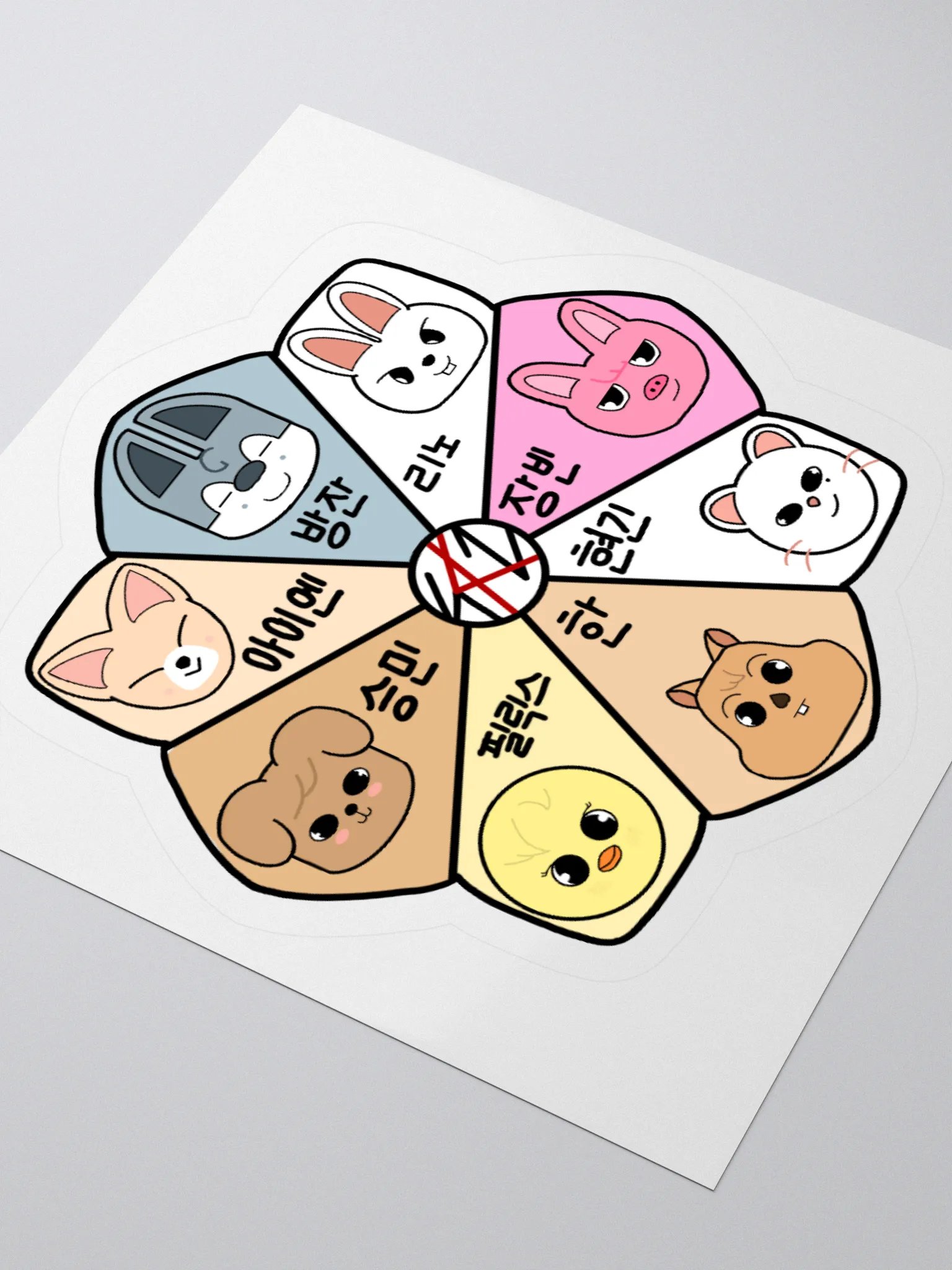 Skzoo Flower Hangul Sticker product image (8)