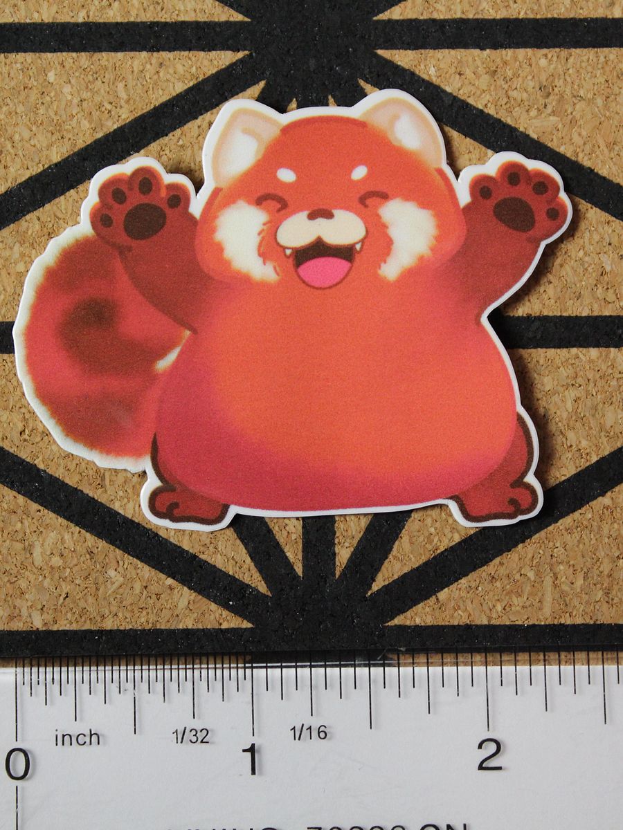 Red panda sticker product image (1)