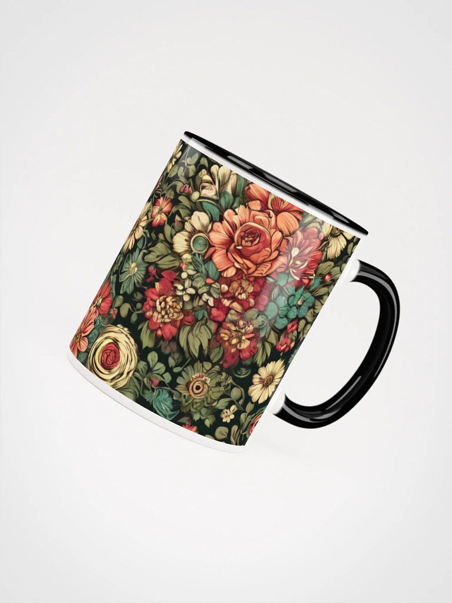 Coffee Mug with Color Inside - Wilted Boho Floral Design product image (3)