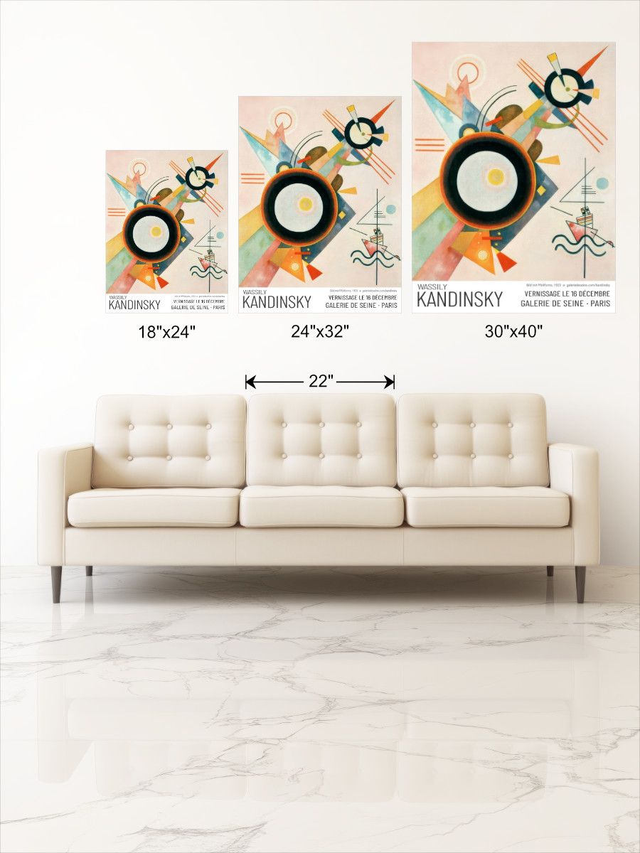 Wassily Kandinsky's "Bild mit Pfeilform" exhibition canvas print product image (3)