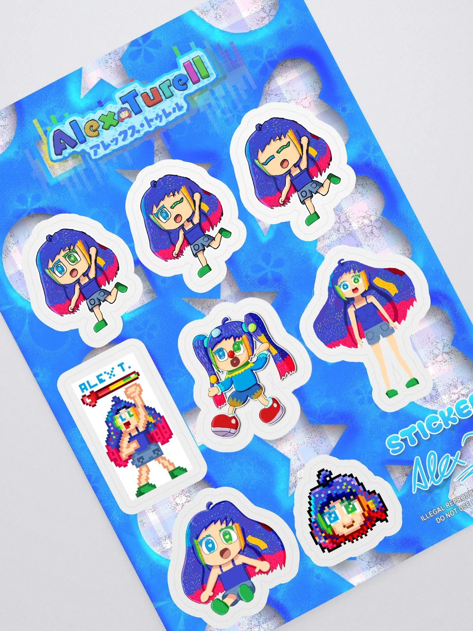 Cute n' seiso Set of 8 Stickers product image (1)