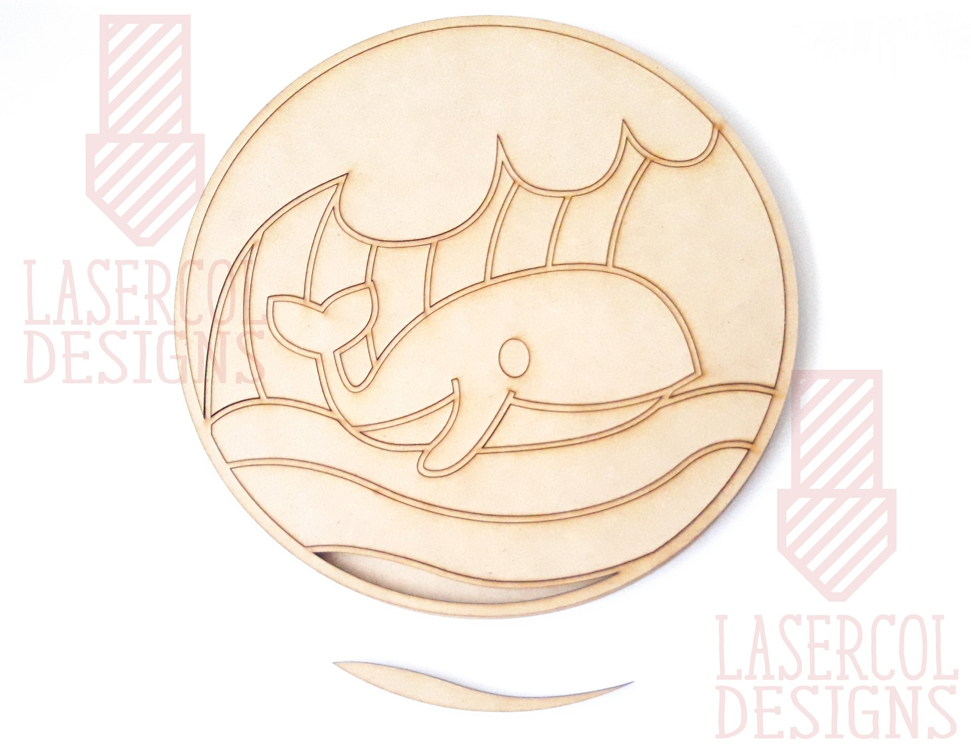 Whale DIY Paint Puzzle - Laser Cut Files product image (10)