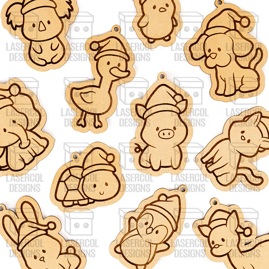 Christmas Ornaments Bundle Set 2 (+60) - Laser Cut Files product image (10)