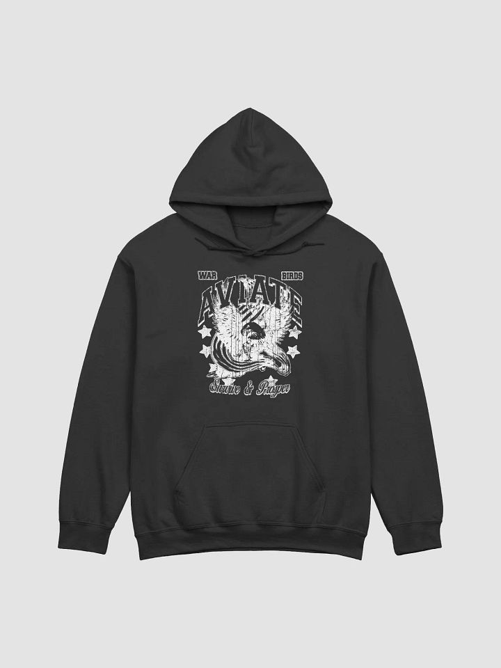 WAR BIRDS HOODIE B&W product image (1)