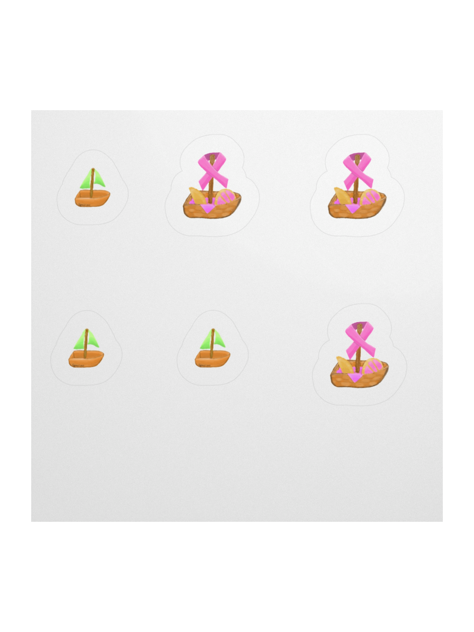 Sailboat Serenity Kiss Cut Stickers product image (3)