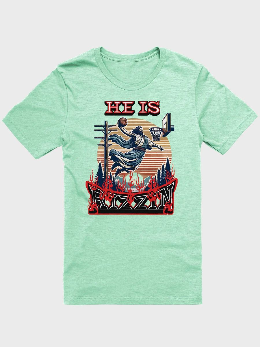 He Is Rissin Basketball Jesus Iconic Softness T-Shirt product image (10)