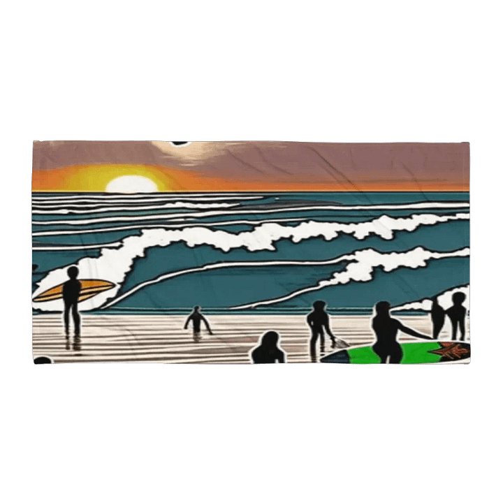 "Tenacity" Sunset Surfers Sublimated Towel product image (1)