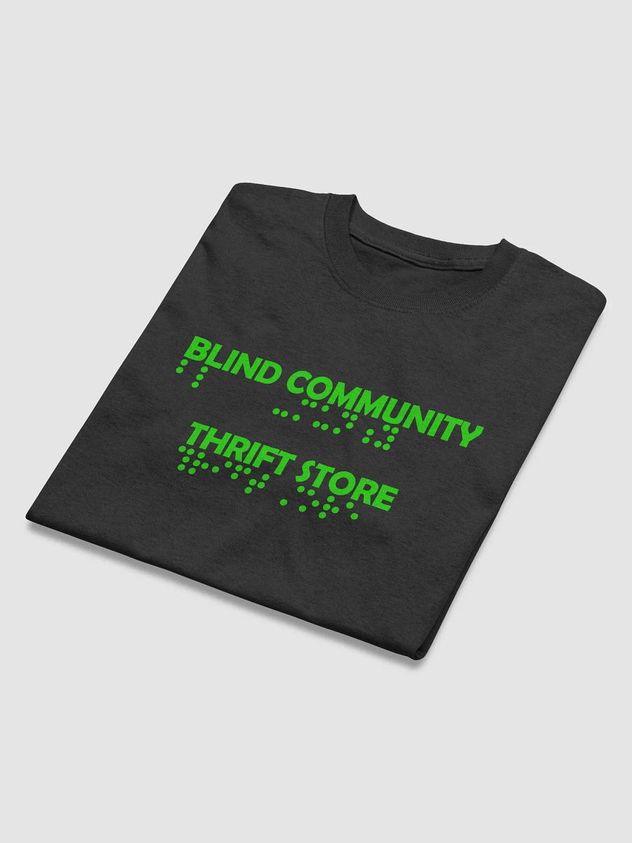 T Shirt Green Braille Logo product image (4)