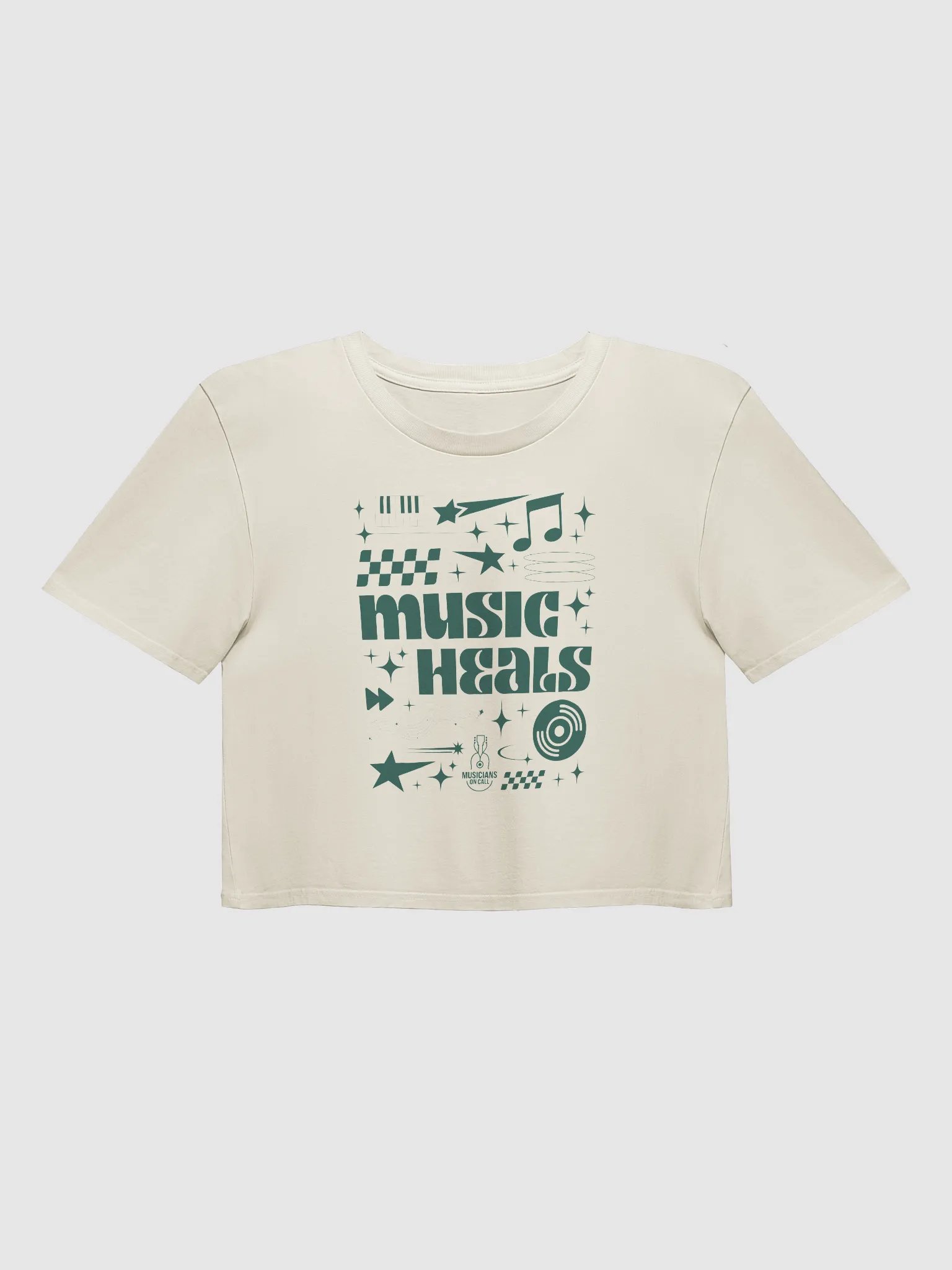 90s Music Heals Crop Tee product image (1)
