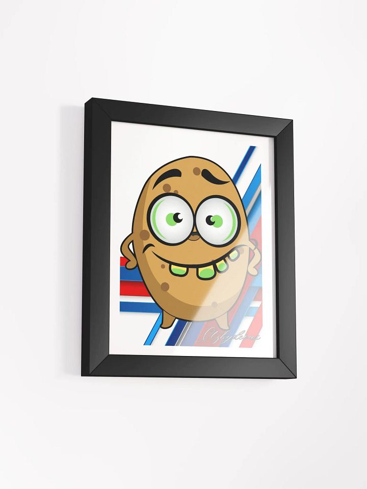 Whimsical Potato Cartoon Framed Poster product image (2)